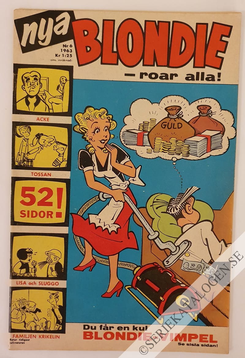 Framsida på Blondie #6 (1963)