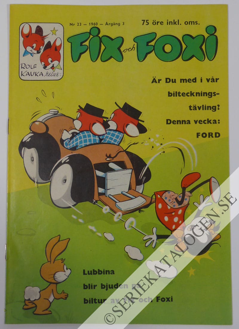 Framsida på Fix och Foxi #23 (1960)