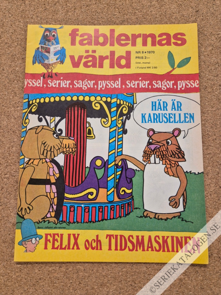 Framsida på Fablernas värld #8 (1970)
