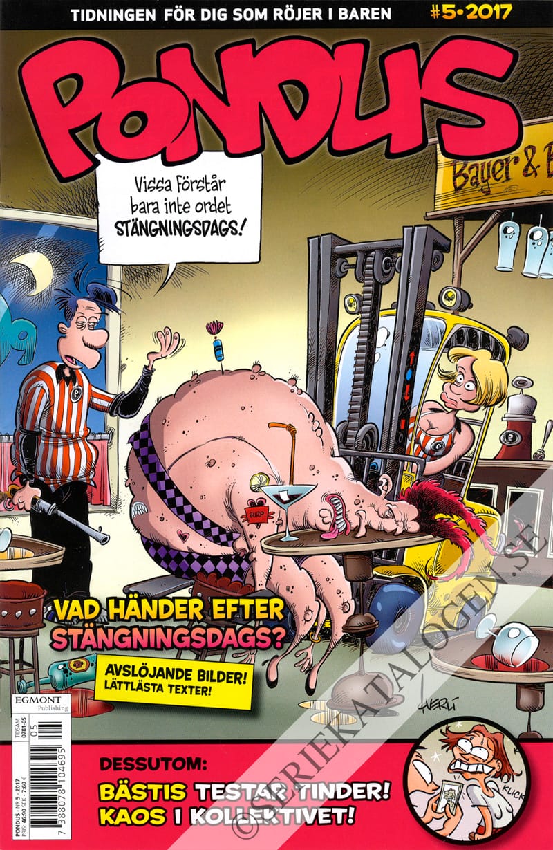 Framsida på Pondus #5 (2017)