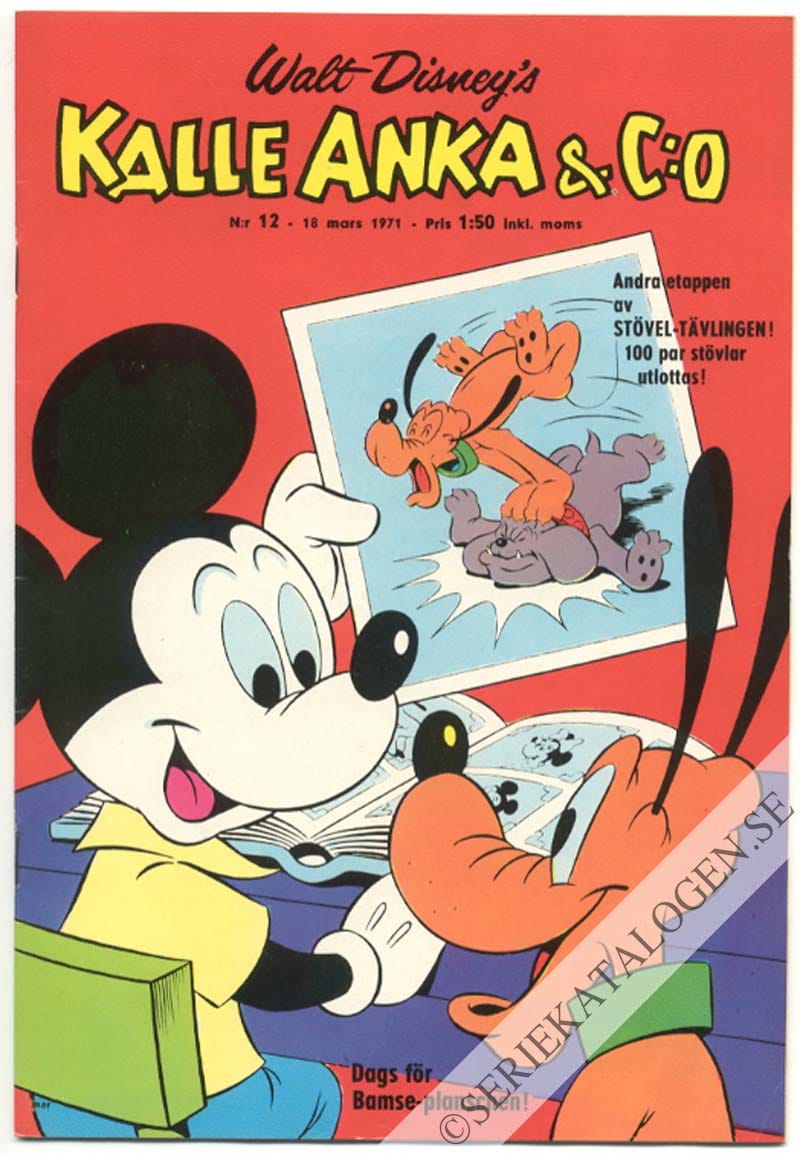 Framsida på Kalle Anka & C:o #12 (1971)