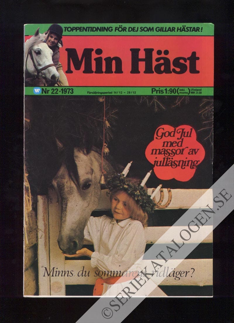 Framsida på Min häst #22 (1973)