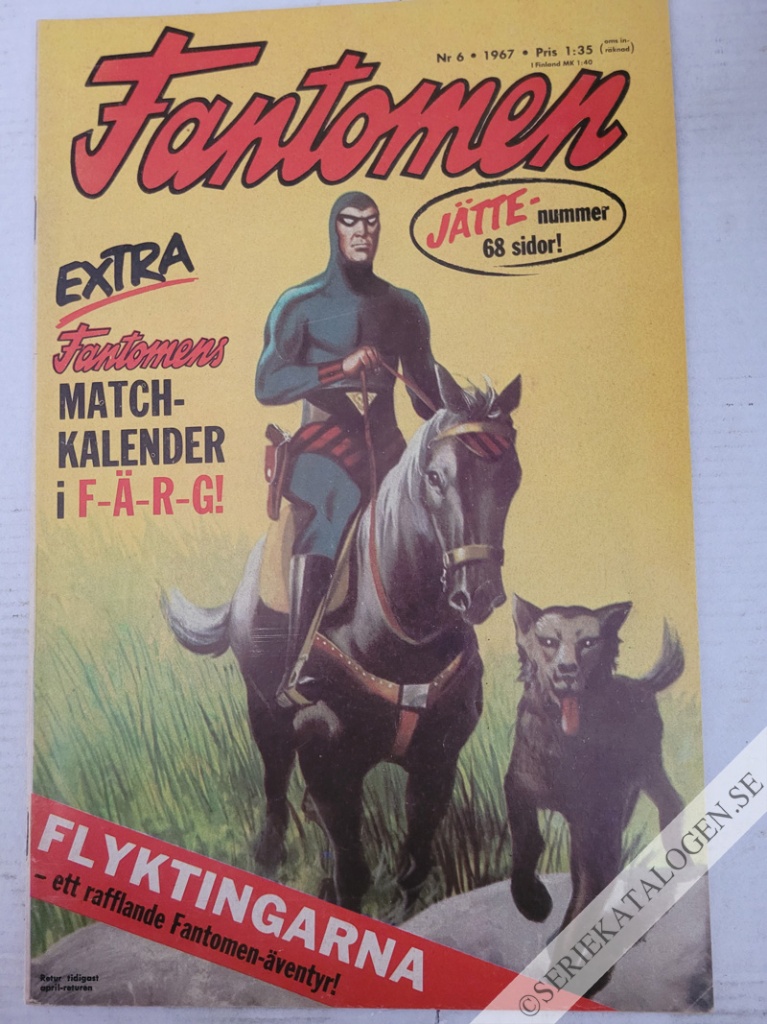 Framsida på Fantomen #6 (1967)