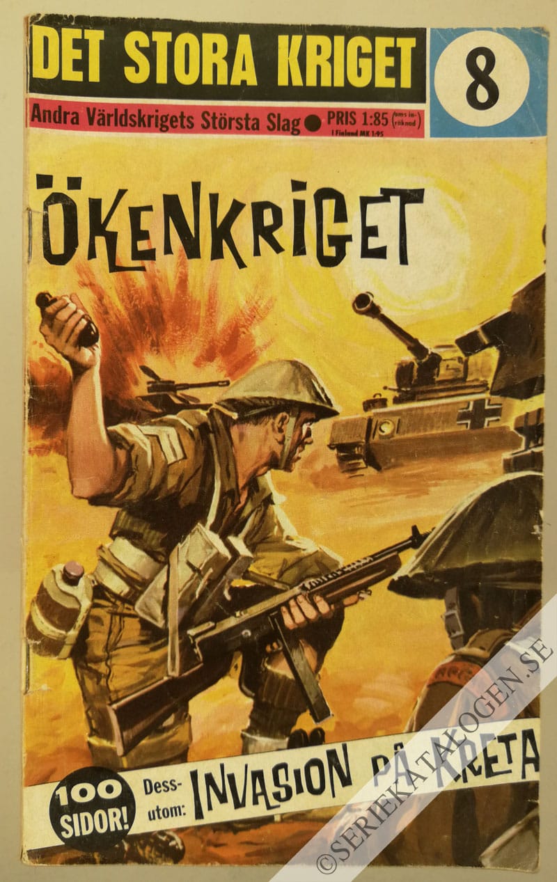 Framsida på Det stora kriget Ökenkriget / Invasion på Kreta (1966)