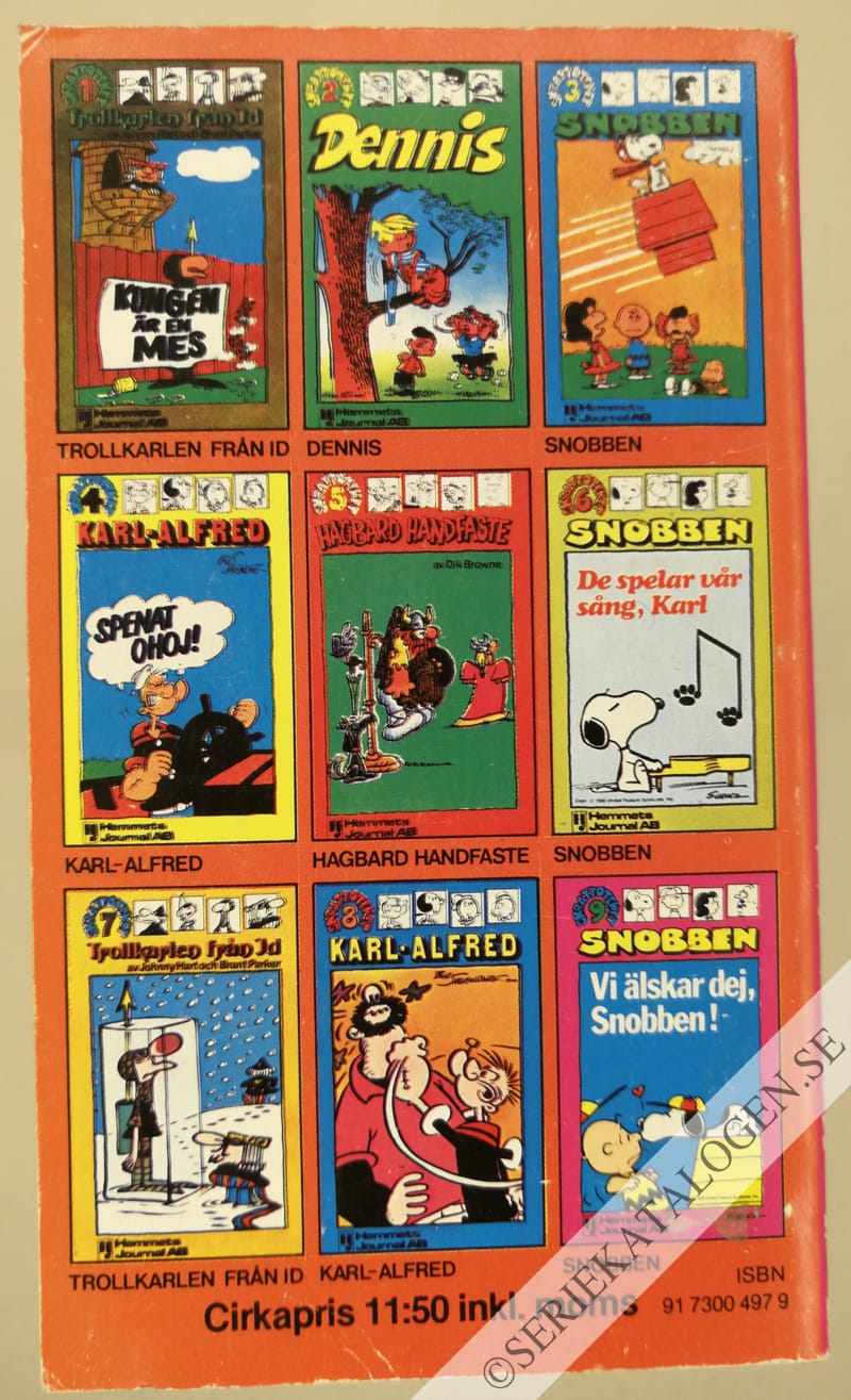 Baksida på Snobben - Vi älskar dej, Snobben! (1979)