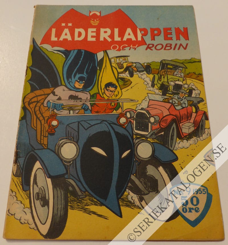 Framsida på Läderlappen och Robin #9 (1955)
