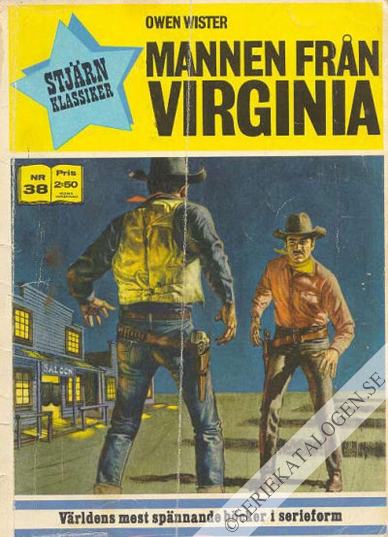 Framsida på Stjärnklassiker Mannen från Virginia (1972)