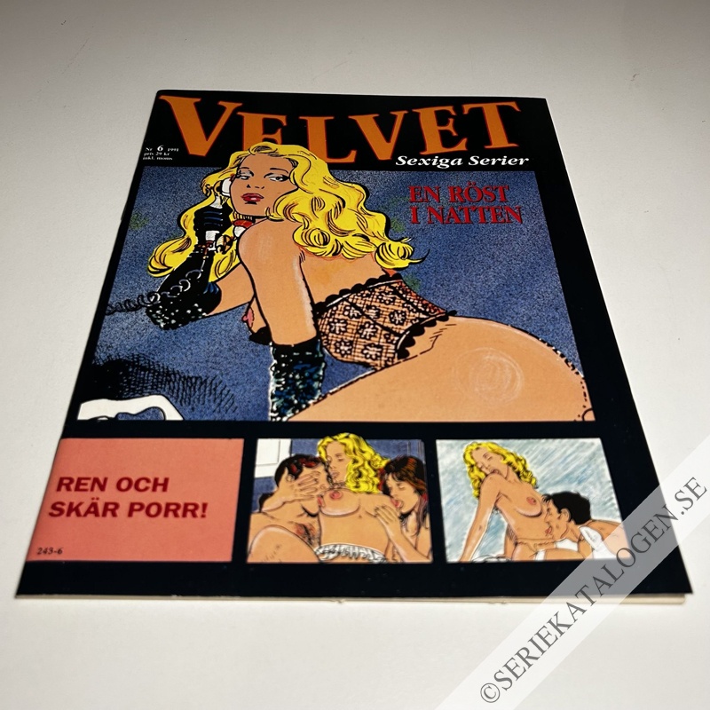 Framsida på Velvet - sexiga serier En röst i natten (1991)