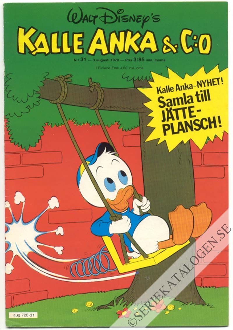 Framsida på Kalle Anka & C:o #31 (1978)