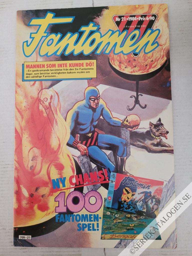 Framsida på Fantomen #21 (1984)