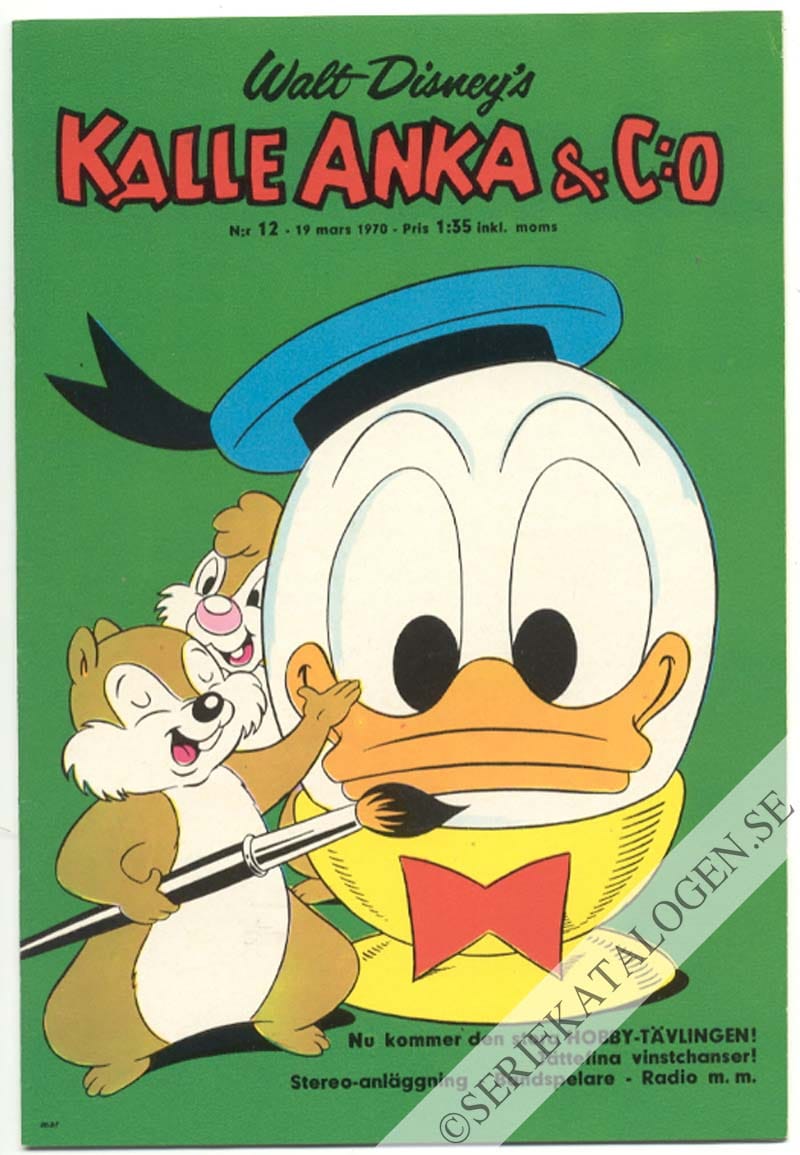 Framsida på Kalle Anka & C:o #12 (1970)