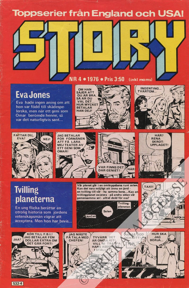 Framsida på Story #4 (1976)