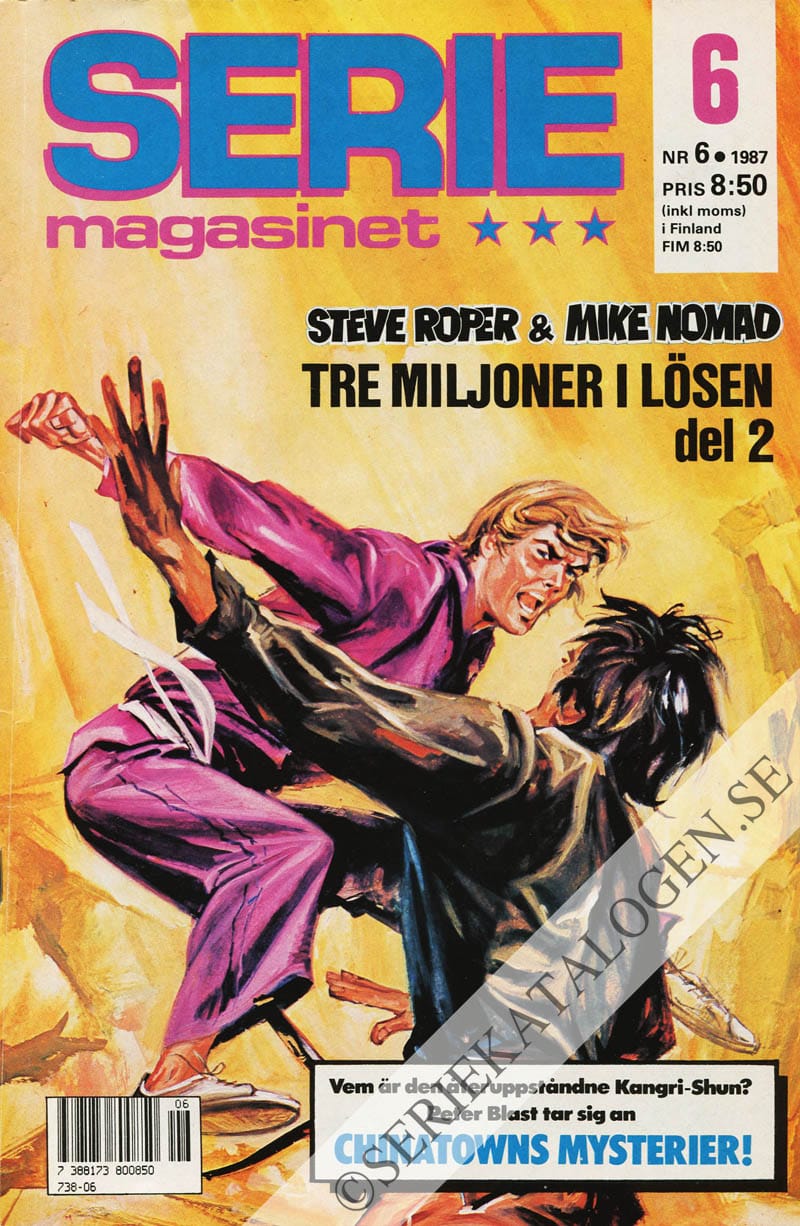 Framsida på Seriemagasinet #6 (1987)