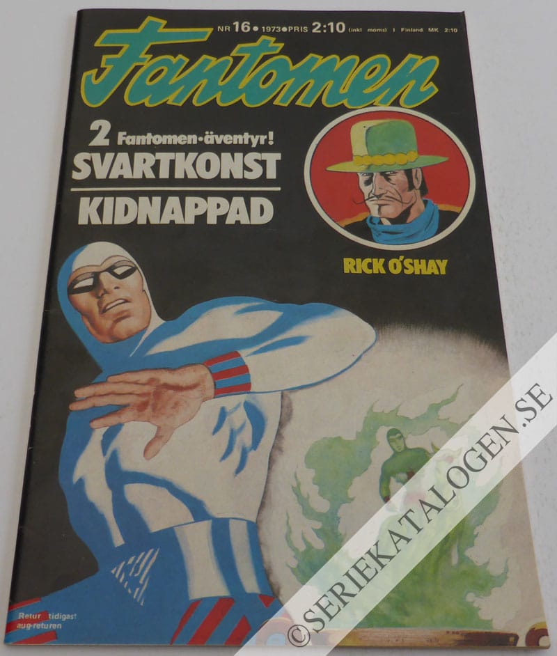Framsida på Fantomen #16 (1973)