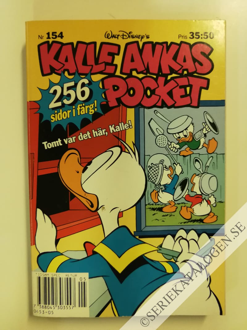 Framsida på Kalle Ankas pocket #154 - Tomt var det här, Kalle! (1993)