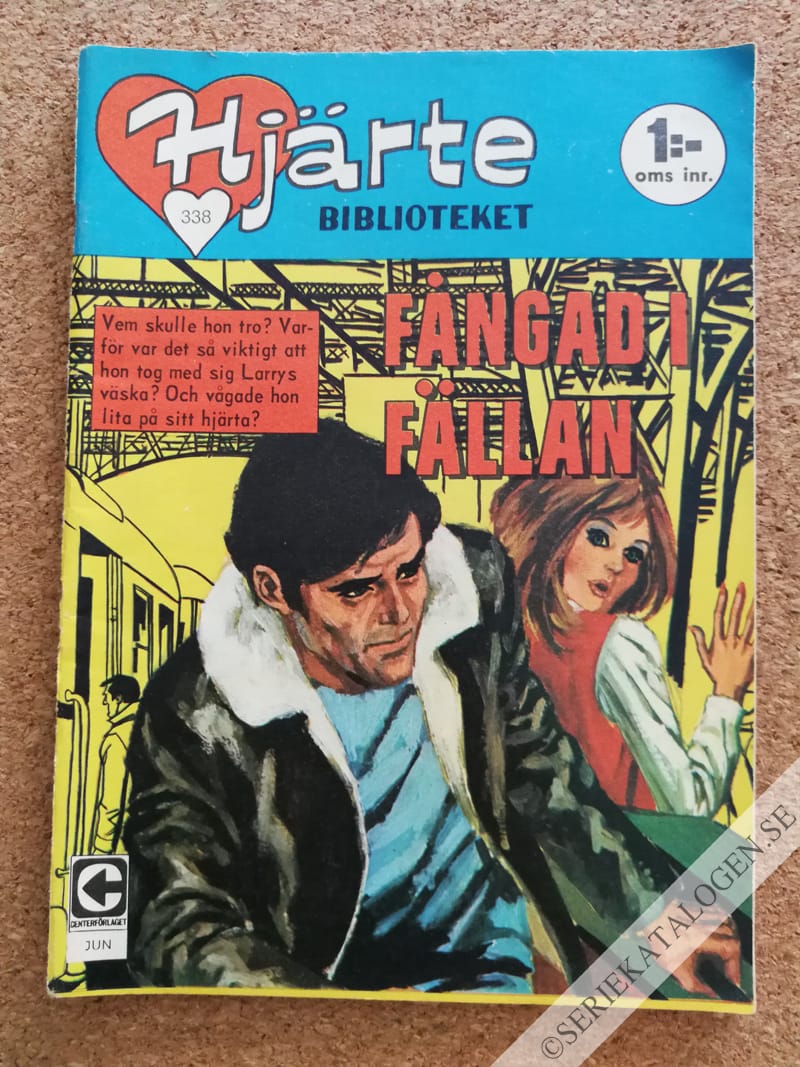 Framsida på Min melodis hjärtebibliotek #338 - Fångad i fällan (1967)