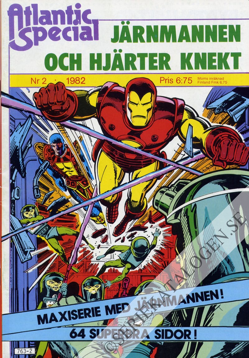 Framsida på Atlantic special Järnmannen och Hjärter Knekt (1982)