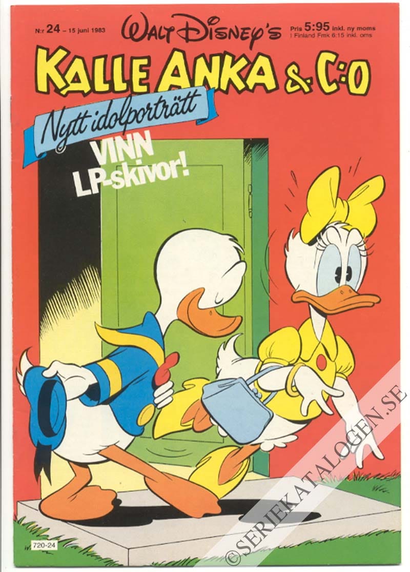 Framsida på Kalle Anka & C:o #24 (1983)