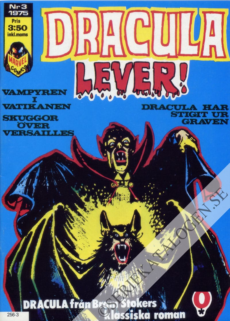 Framsida på Dracula lever! #3 (1975)