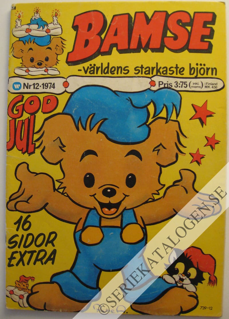 Framsida på Bamse - världens starkaste björn #12 (1974)