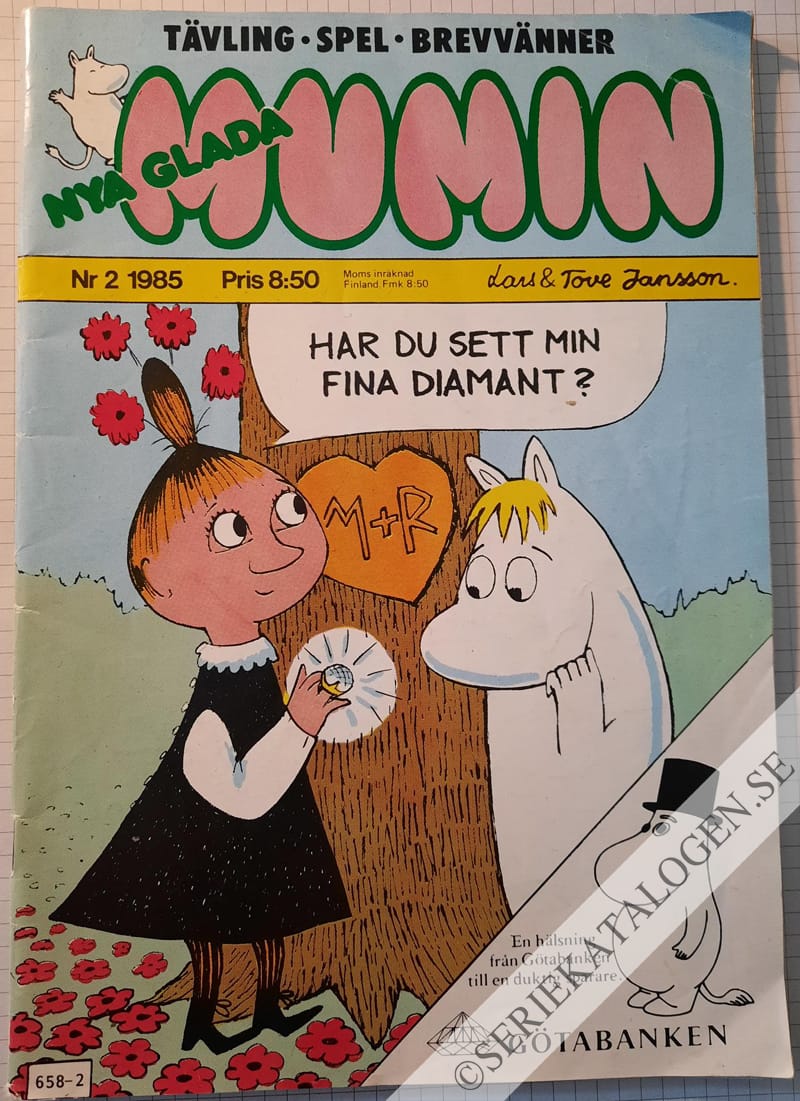 Framsida på Mumin #2 (1985) (variant)