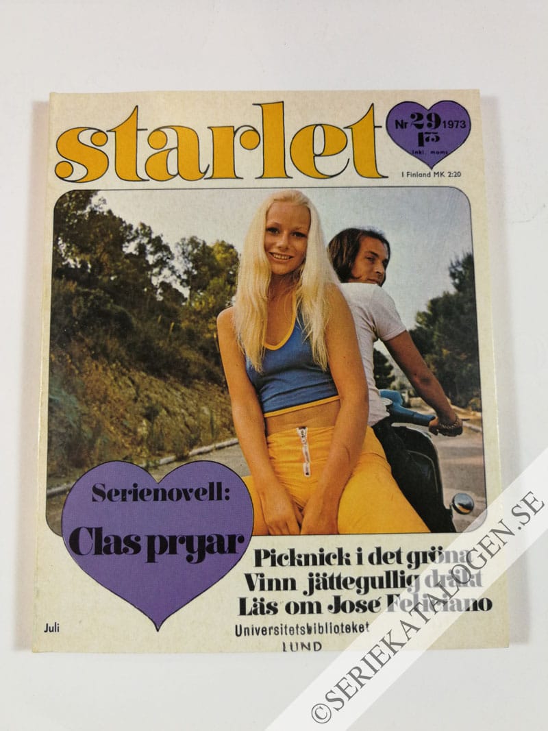Framsida på Starlet #29 (1973)