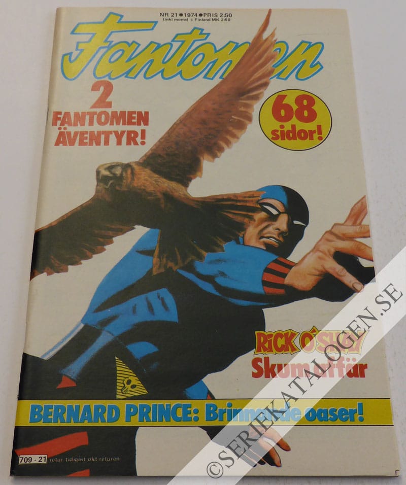 Framsida på Fantomen #21 (1974)