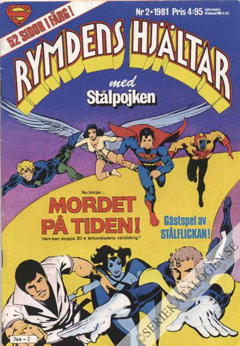 Framsida på Rymdens hjältar med Stålpojken #2 (1981)