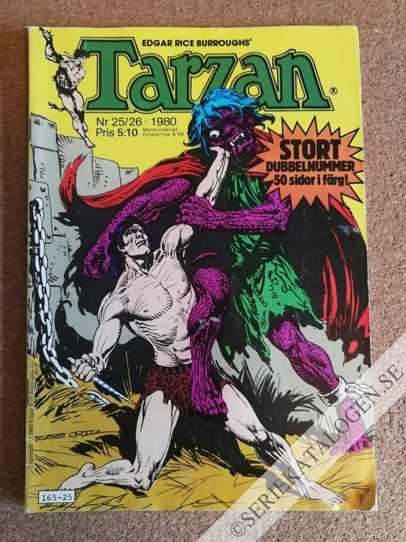 Framsida på Tarzan #25-26 (1980)