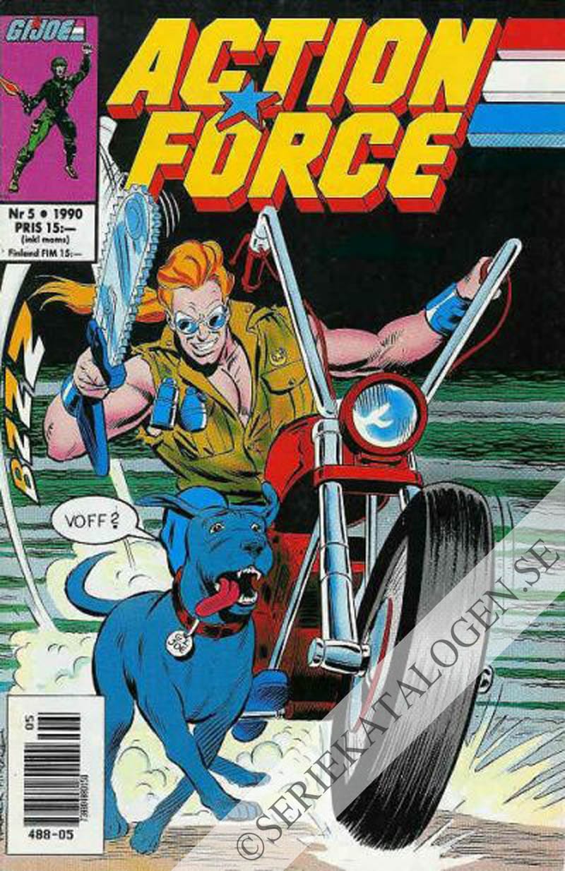 Framsida på Action force #5 (1990)