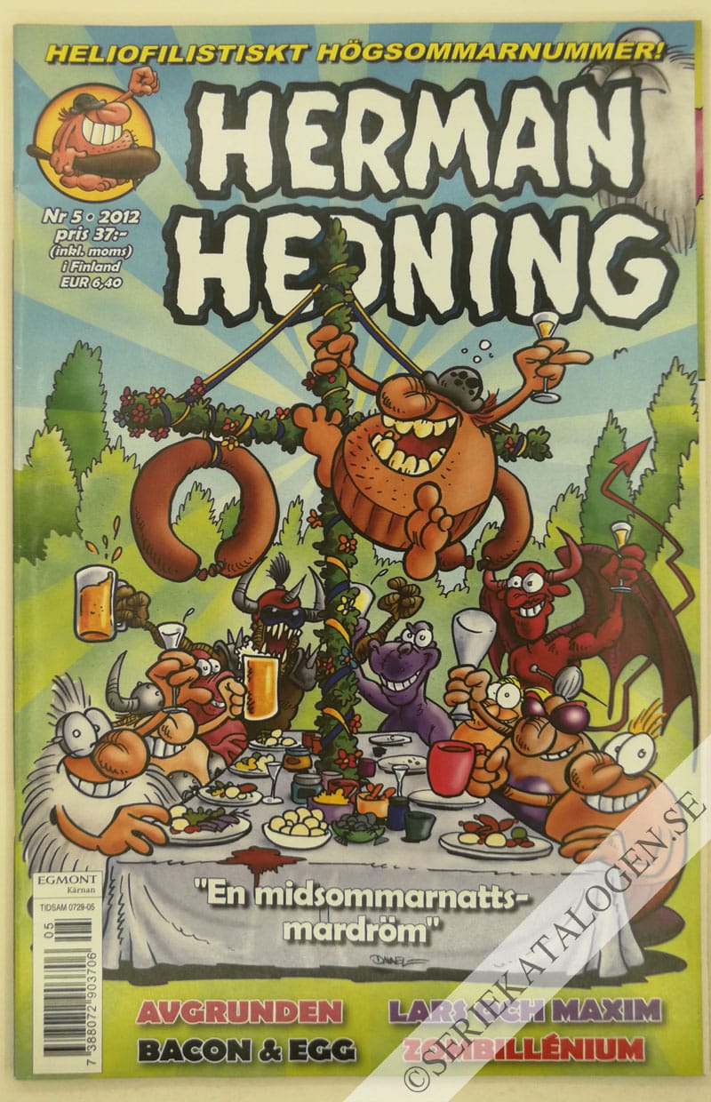 Framsida på Herman Hedning #5 (2012)