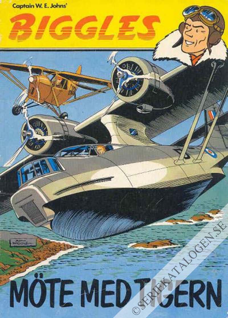 Framsida på Biggles Möte med tigern (1978)