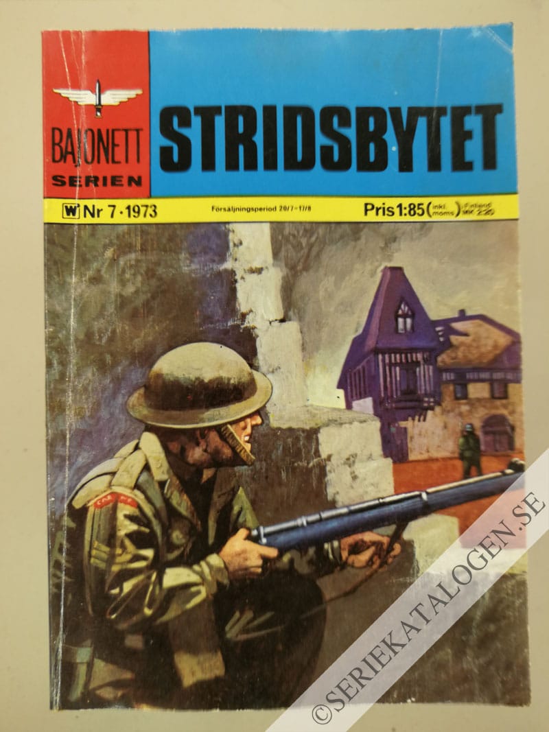 Framsida på Bajonettserien #7 - Stridsbytet (1973)