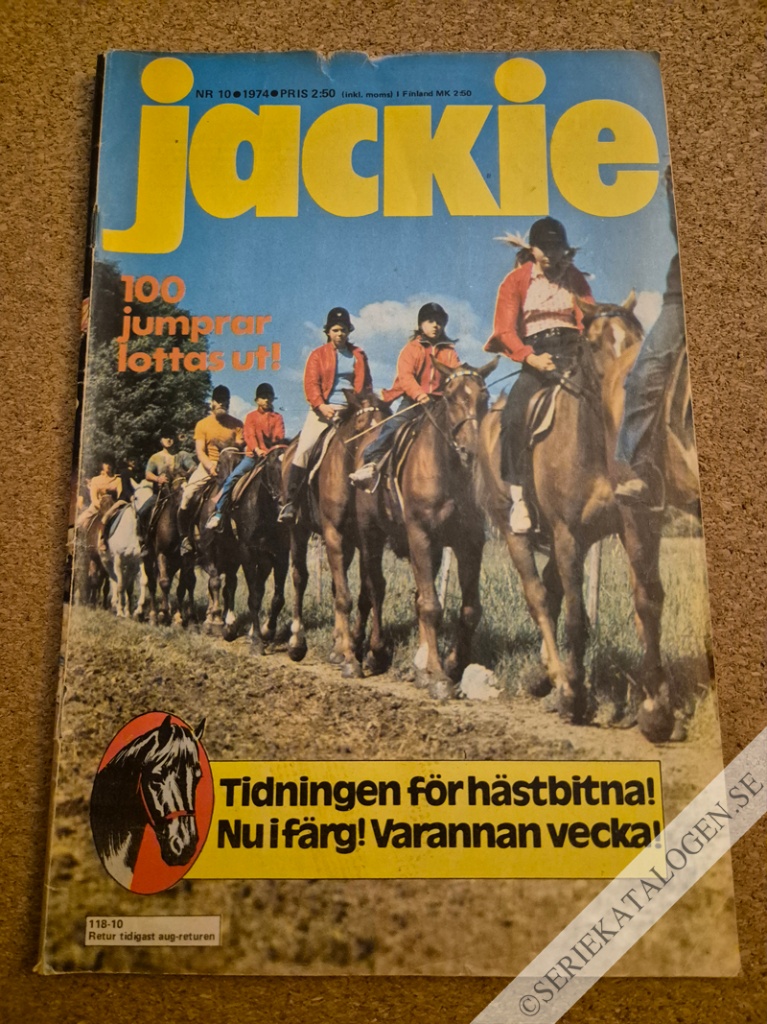Framsida på Jackie #10 (1974)