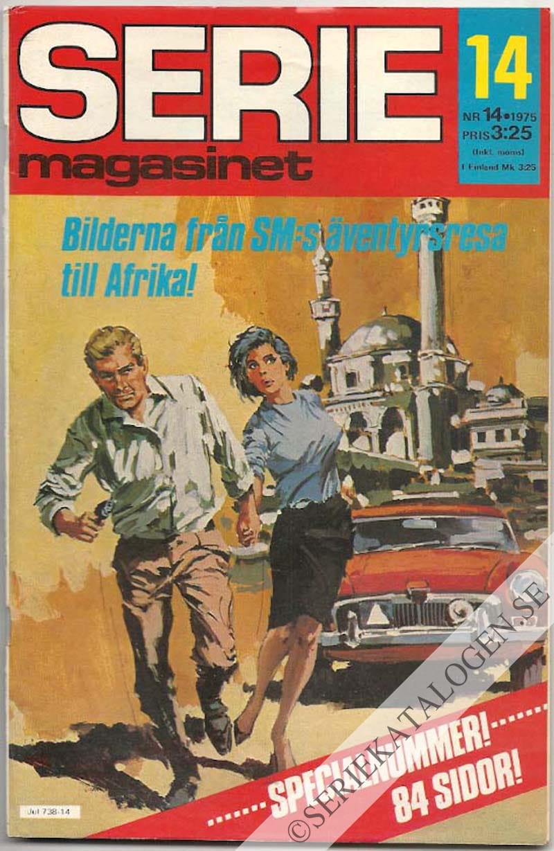 Framsida på Seriemagasinet #14 (1975)