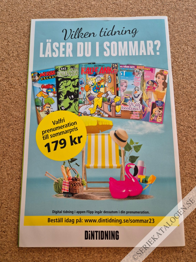 Baksida på Kalle Anka & C:o skollov presenterar: Sommarkul (2023)