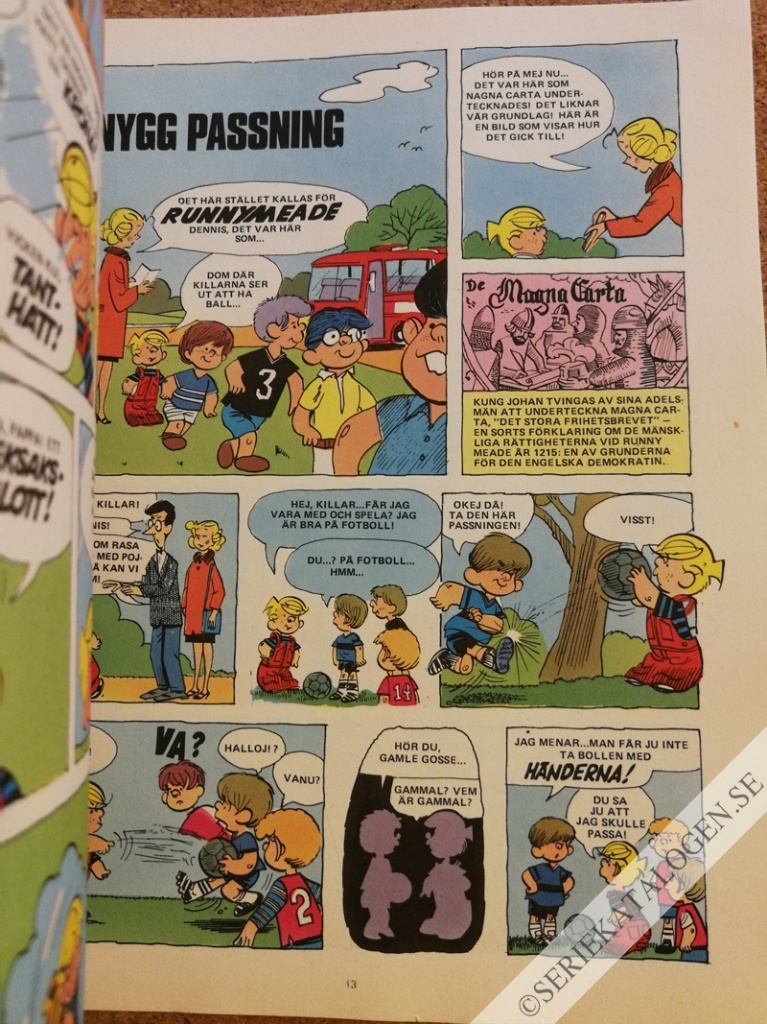 Exempel på Dennis i London och Paris (1974)