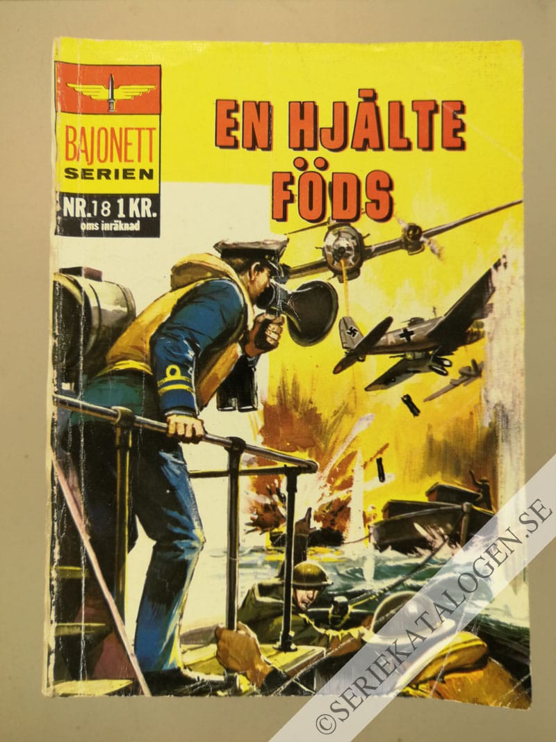 Framsida på Bajonettserien En hjälte föds (1966)