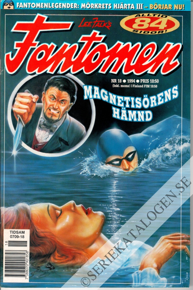 Framsida på Fantomen #18 (1994)