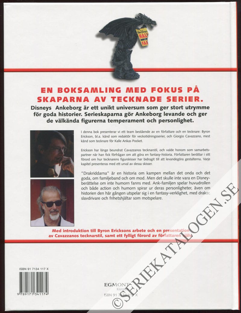Baksida utan skyddsomslag på Drakriddarna (2005)