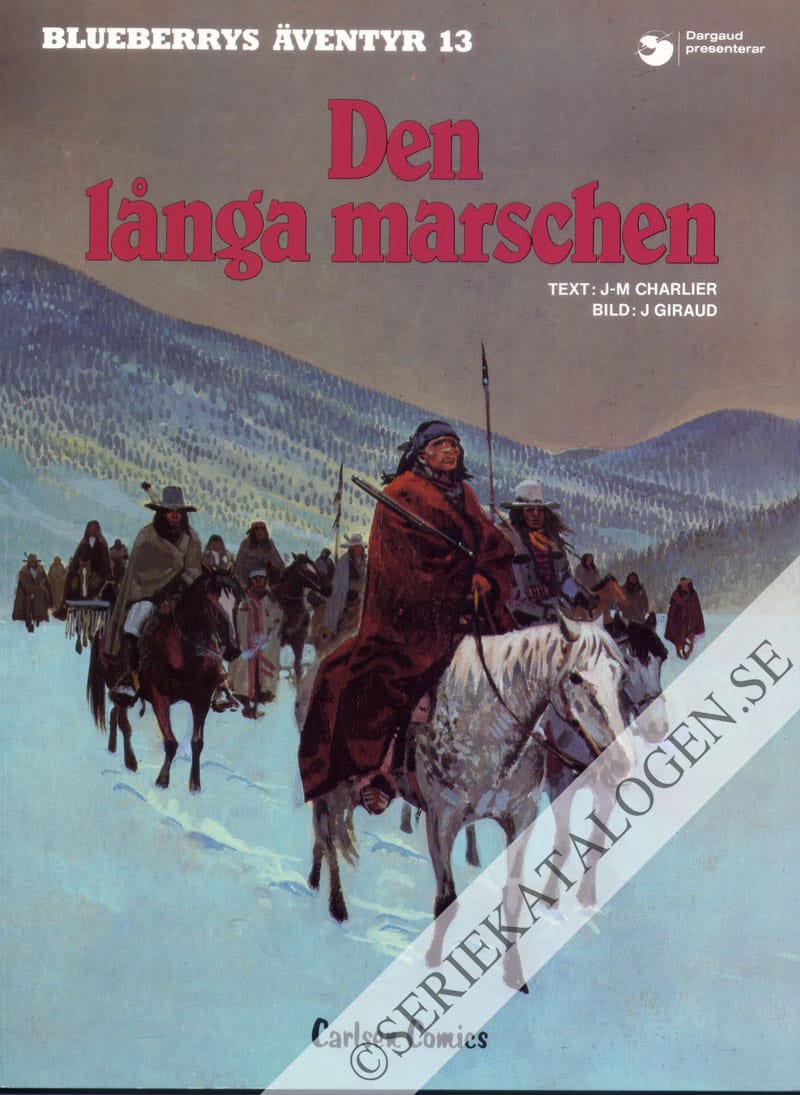 Framsida på Blueberrys äventyr Den långa marschen (1987)
