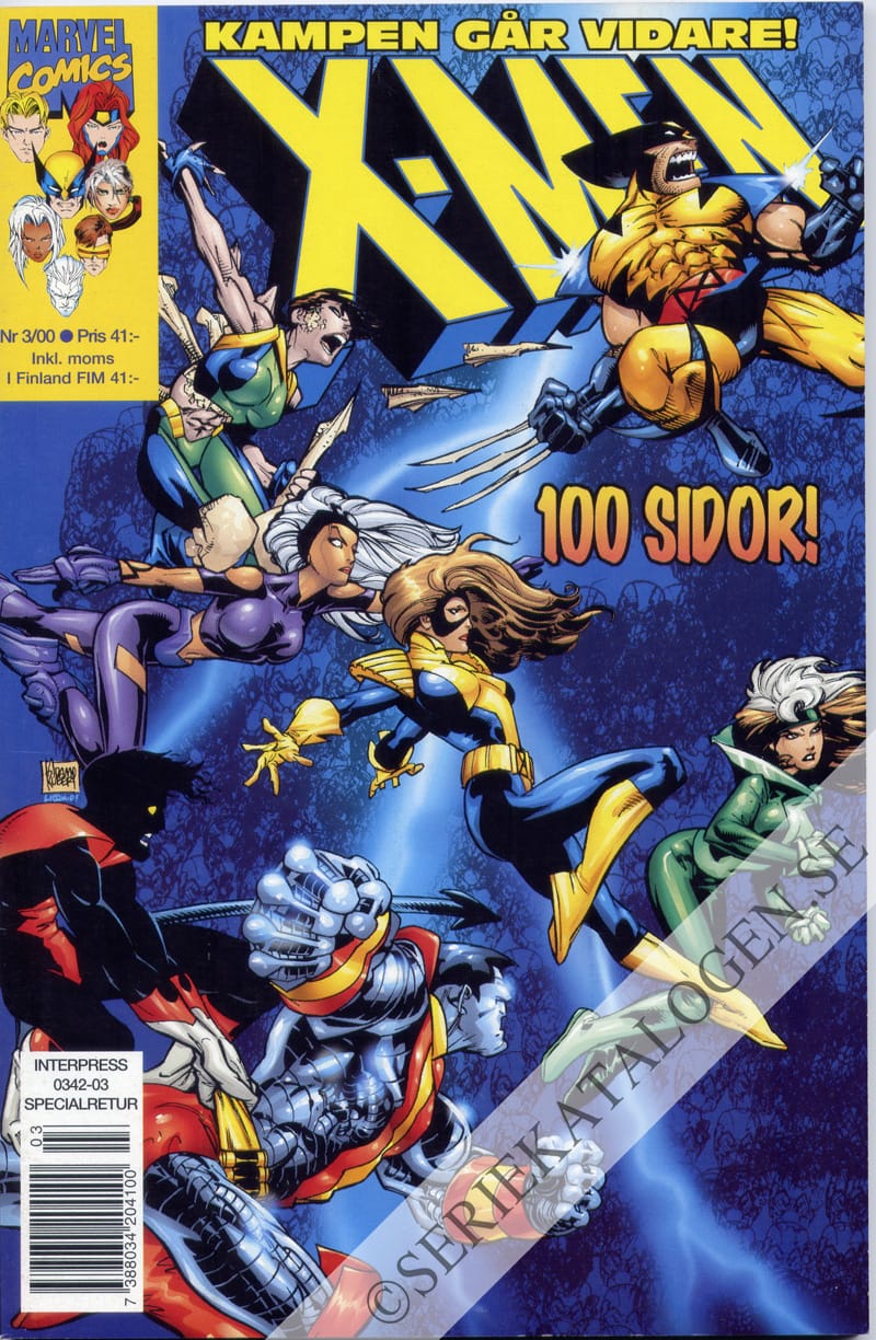 Framsida på X-Men #3 (2000)