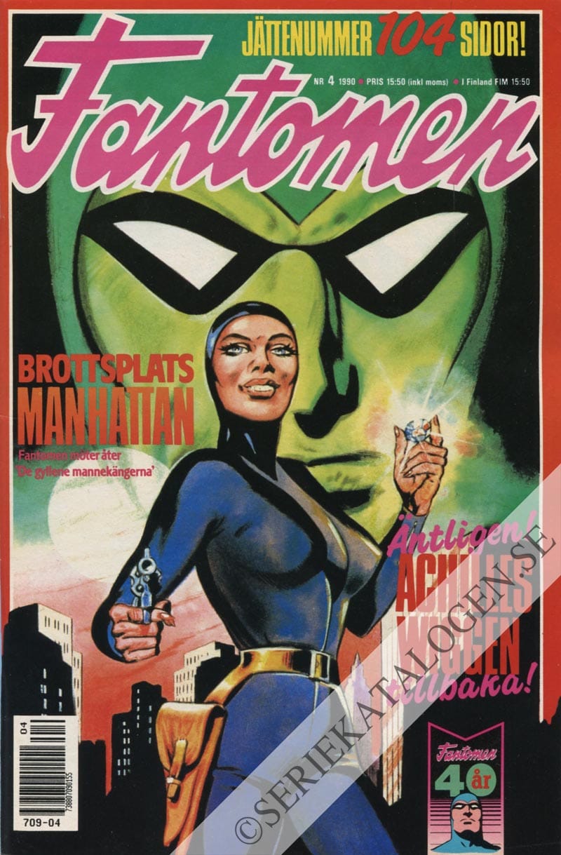 Framsida på Fantomen #4 (1990)