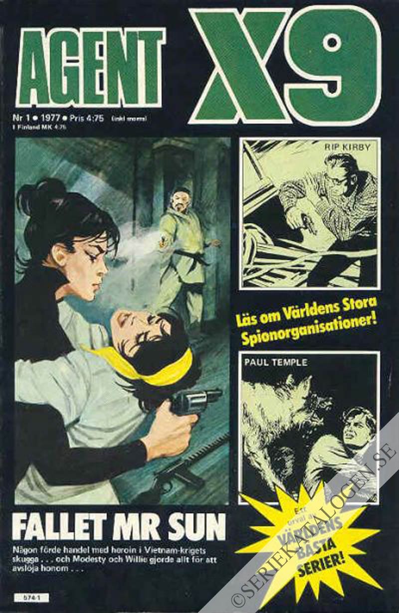 Framsida på Agent X9 #1 (1977)