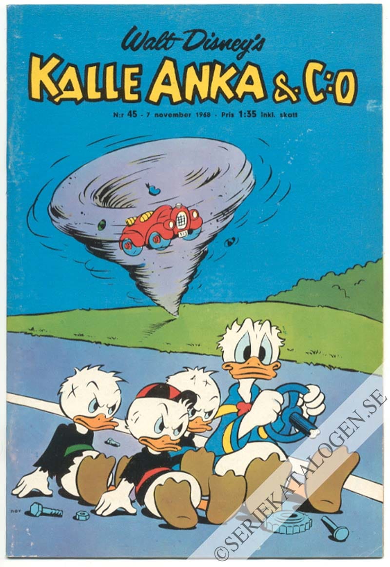Framsida på Kalle Anka & C:o #45 (1968)