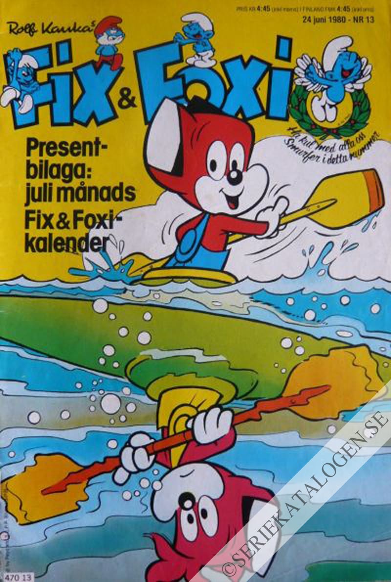 Framsida på Fix och Foxi #13 (1980)