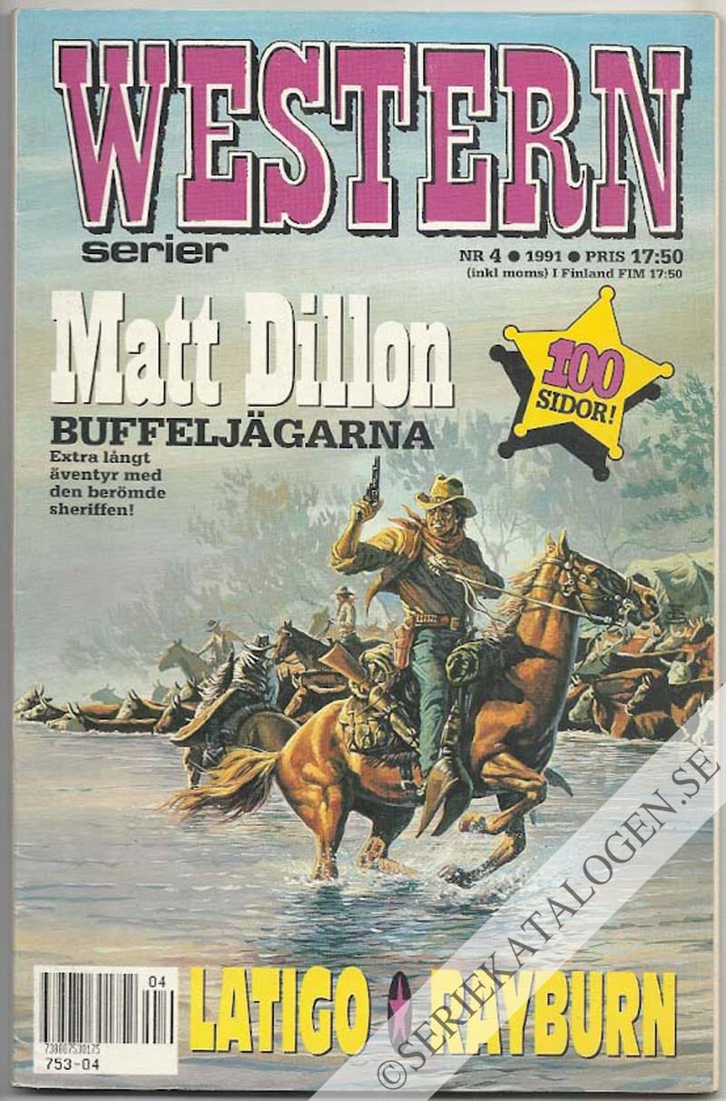 Framsida på Westernserier #4 (1991)