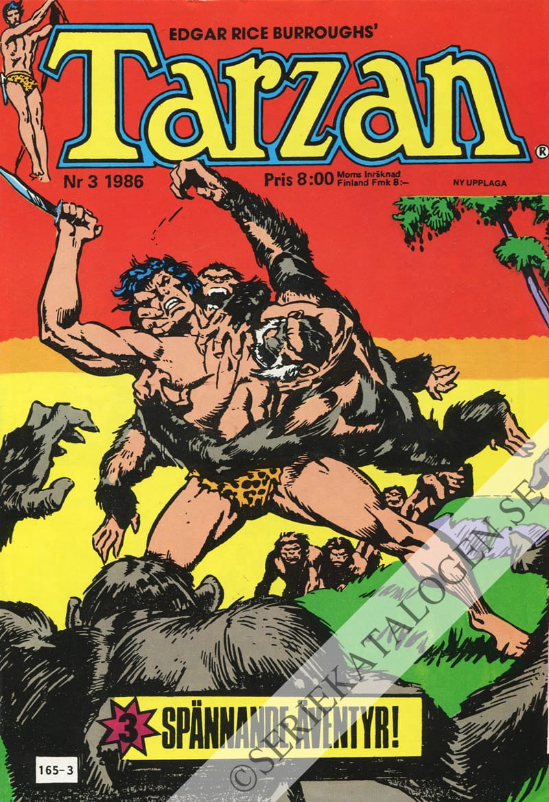 Framsida på Tarzan #3 (1986)