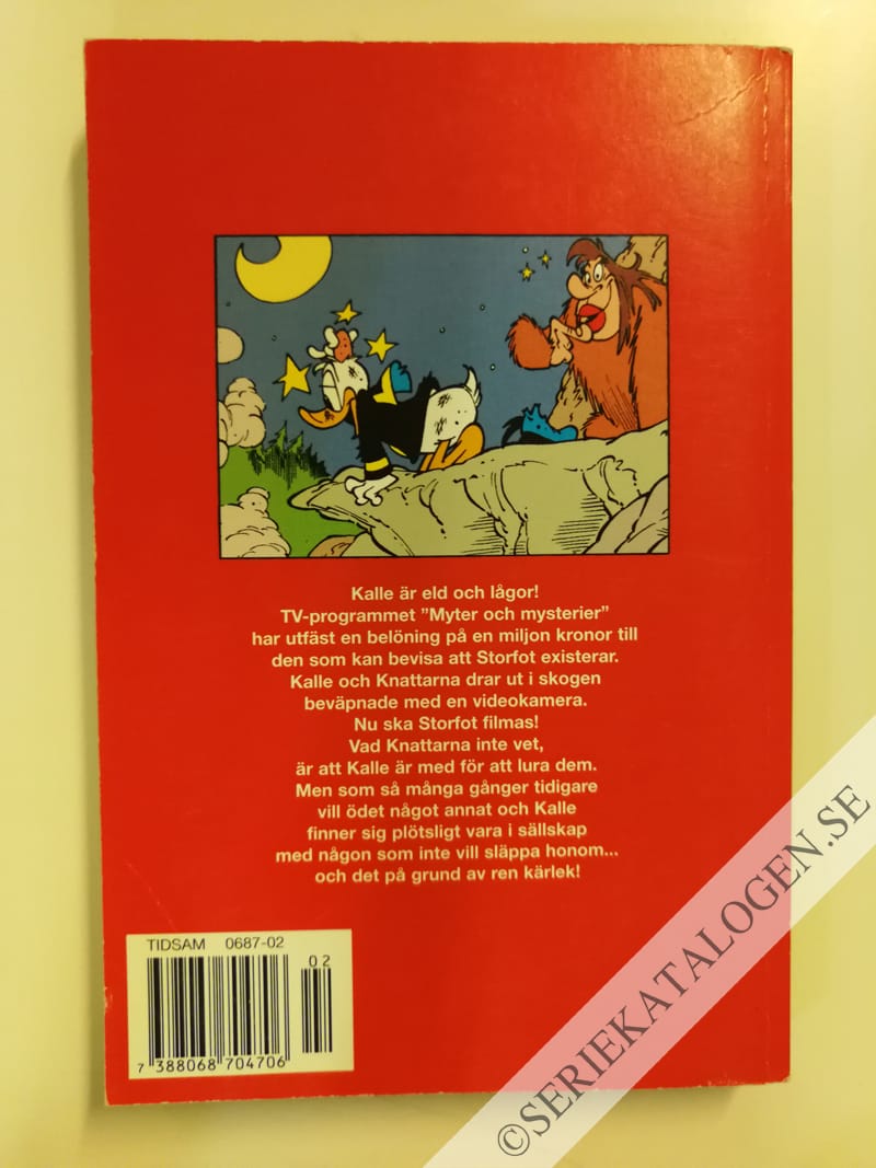 Baksida på Jakten på Storfot (2002)