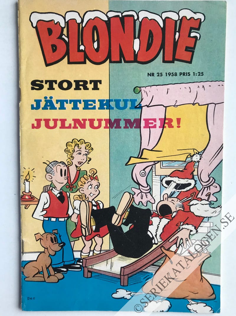 Framsida på Blondie #25 (1958)